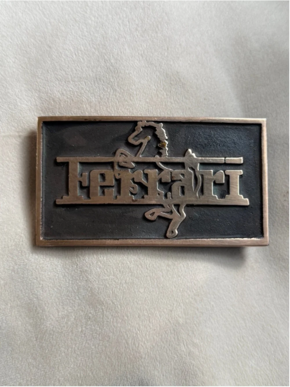 Vintage Jean Baracat (JB) Ferrari Belt Buckle